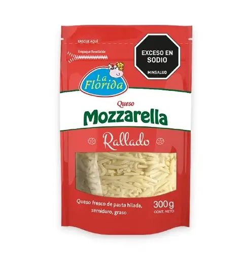 Quesos La Florida Rallado 300gr Queso Mozzarella