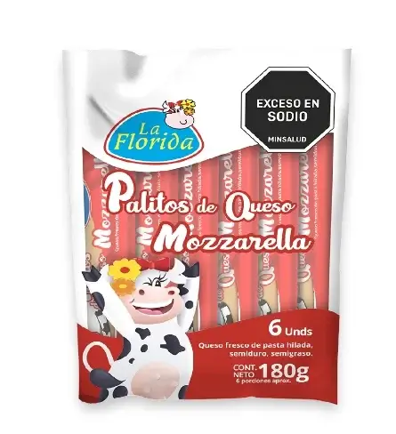 Quesos La Florida Snack x 6 unidades Queso Mozzarella